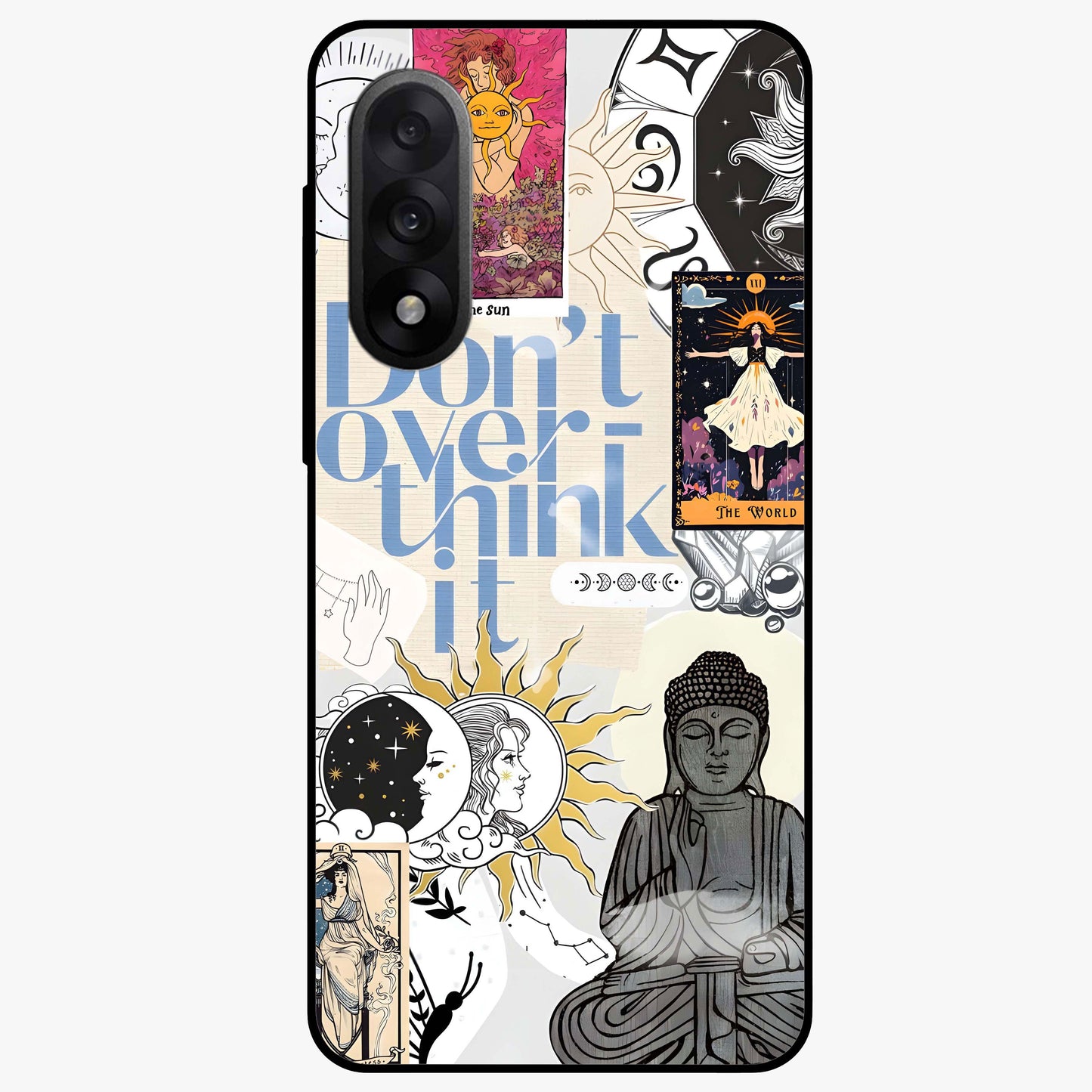 Ethereal Thoughts Glass Case for 1+Nord 5 dreamy front view featuring abstract artistic artwork with soft tones