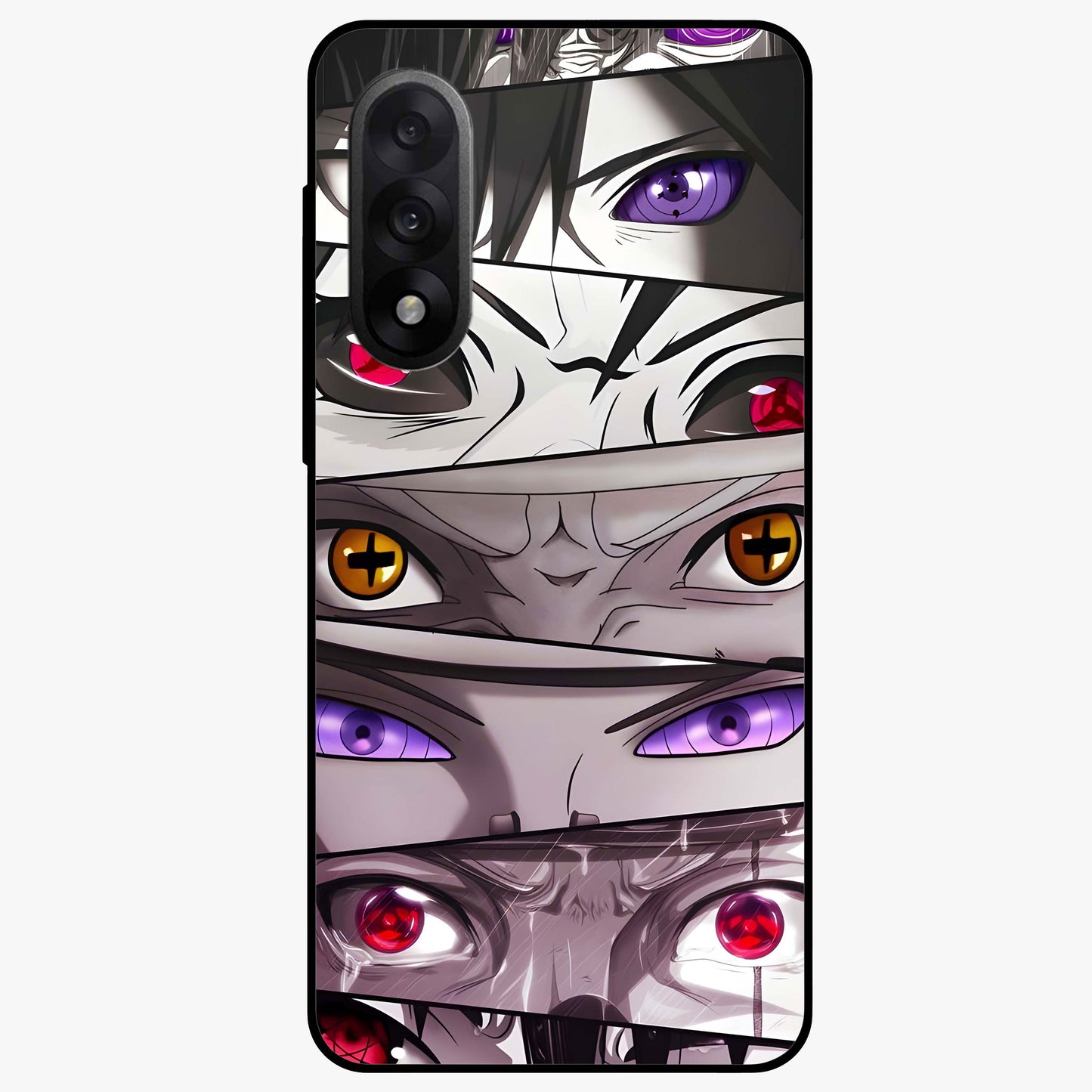 Eyes of Destiny Glass Case for 1+Nord 5 bold front view featuring mystical eye inspired artwork