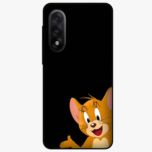 Forever Chasing Love Jerry Glass Case for 1+Nord 5 adorable front view featuring playful cartoon love artwork