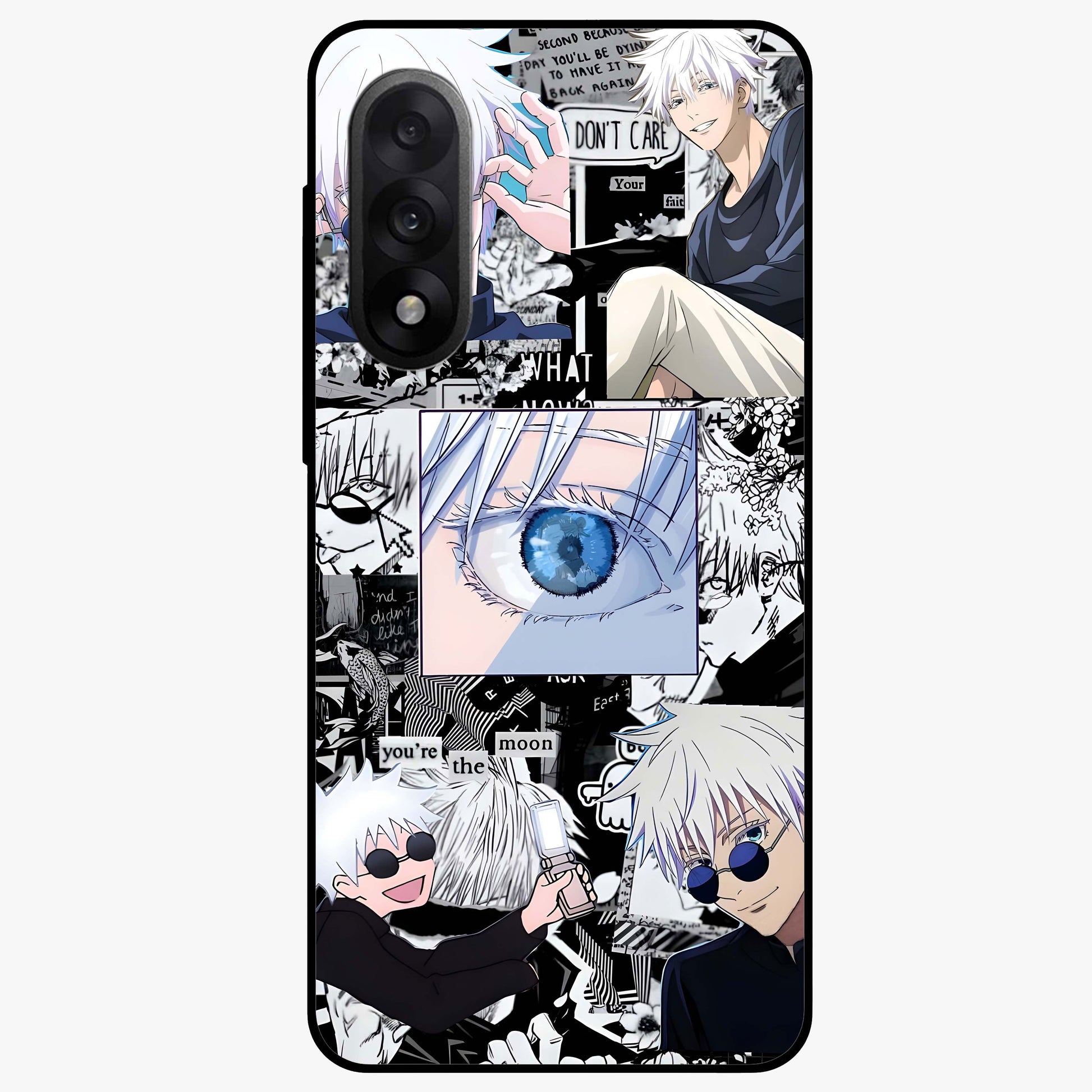 Infinity Sorcerer Chaos Glass Case for 1+Nord 5 showing full back design in clean flat view with chaotic sorcerer artwork and glossy glass finish.