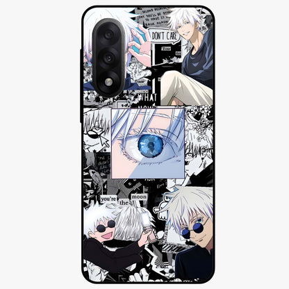 Infinity Sorcerer Chaos Glass Case for 1+Nord 5 showing full back design in clean flat view with chaotic sorcerer artwork and glossy glass finish.