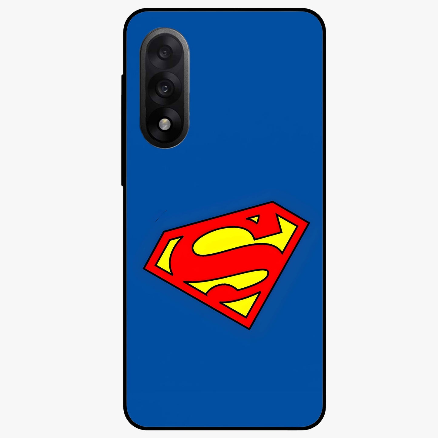 Legendary Hero Emblem Glass Case for 1+Nord 5 bold front view featuring powerful emblem inspired artwork