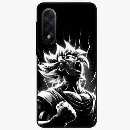 Limitless Power Unleashed Glass Case for 1+Nord 5 intense front view featuring bold high energy artwork