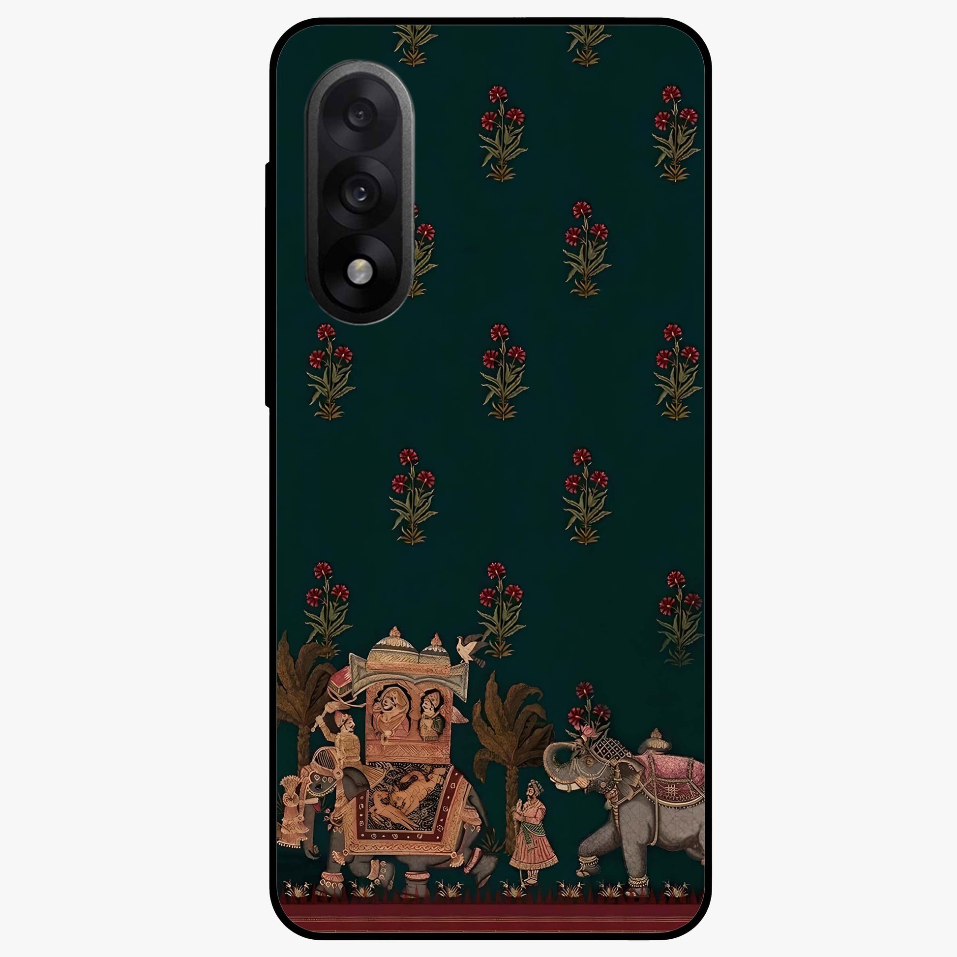 Macmerise Glass Case for 1+Nord 5 stylish front view featuring bold modern artistic artwork
