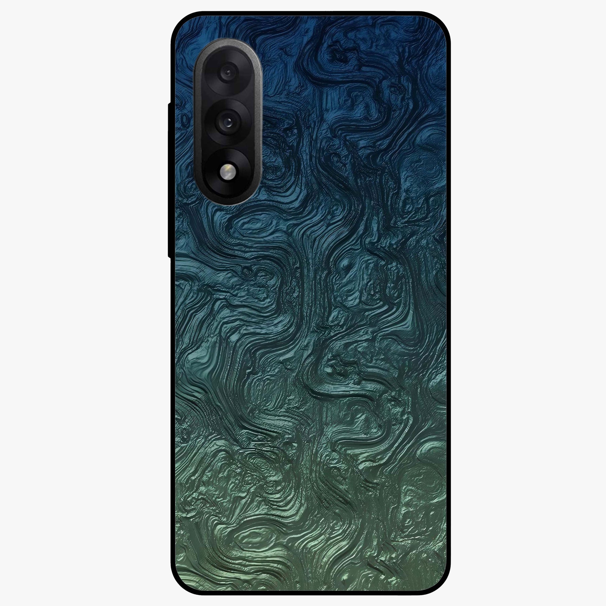 Marble Dream Blur Glass Case for 1+Nord 5 elegant front view featuring soft marble texture with dreamy blur effect