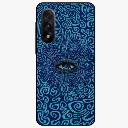 Mystic Inner Eye Glass Case for 1+Nord 5 dramatic front view featuring powerful inner eye inspired artwork