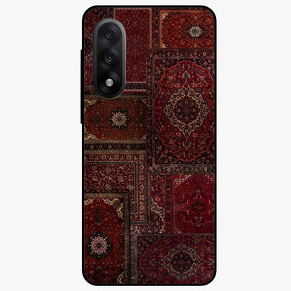 Persian Velvet Tale Glass Case for 1+Nord 5 luxurious front view featuring velvet inspired Persian pattern artwork