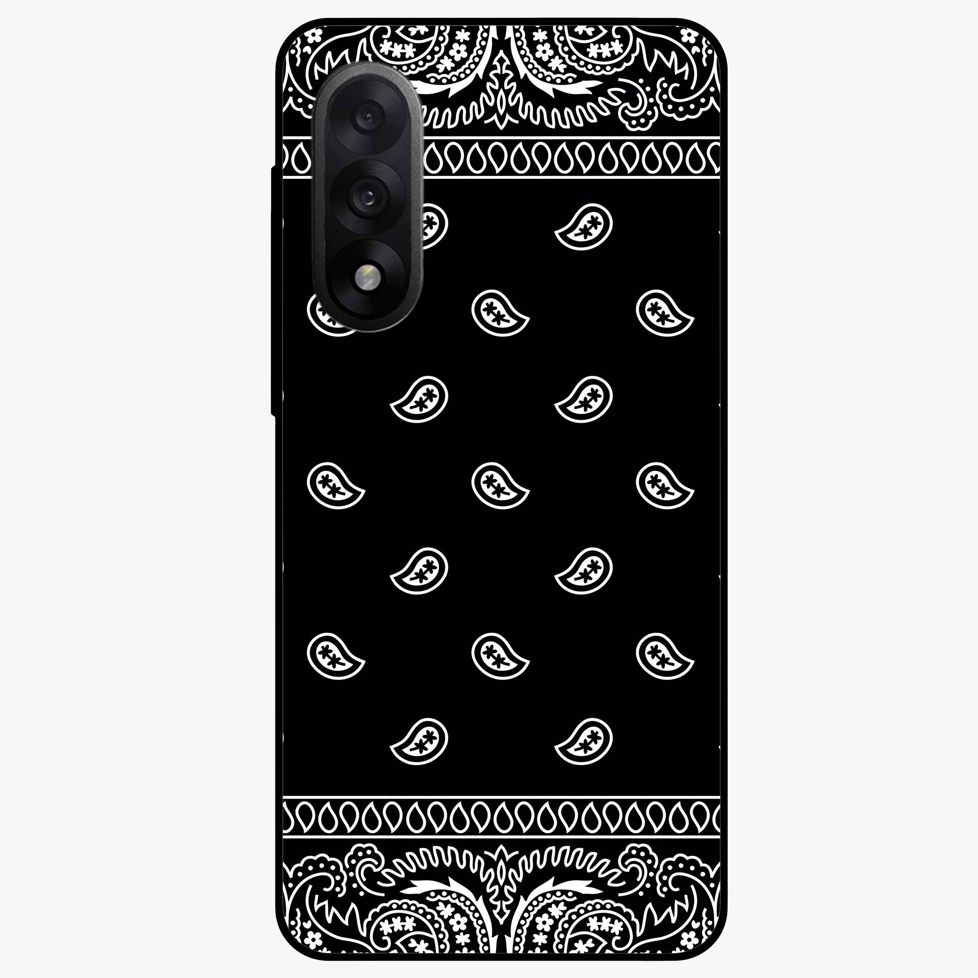 Retro Rebel Threads Glass Case for 1+Nord 5 stylish front view featuring vintage inspired graphic artwork