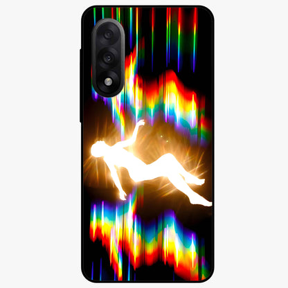 Soul in Spectrum Glass Case for 1+Nord 5 artistic front view featuring colorful spectrum inspired artwork