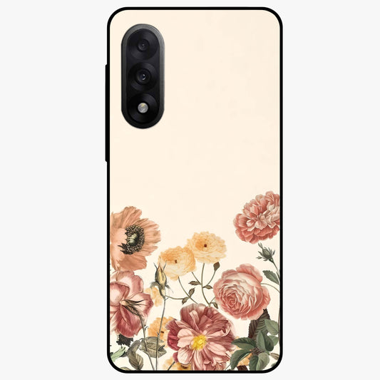 Timeless Garden Romance Glass Case for 1+Nord 5 elegant front view featuring classic floral garden artwork