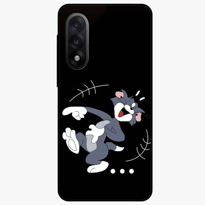 Tom in Trouble Glass Case for 1+Nord 5 playful front view featuring animated character artwork in humorous theme