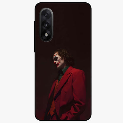 Tragic Chaos King Glass Case for 1+Nord 5 dramatic front view featuring intense dark themed artwork