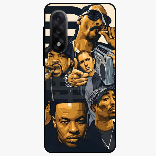 Urban Rap Legends Glass Case for 1+Nord 5 bold front view featuring street inspired music artwork