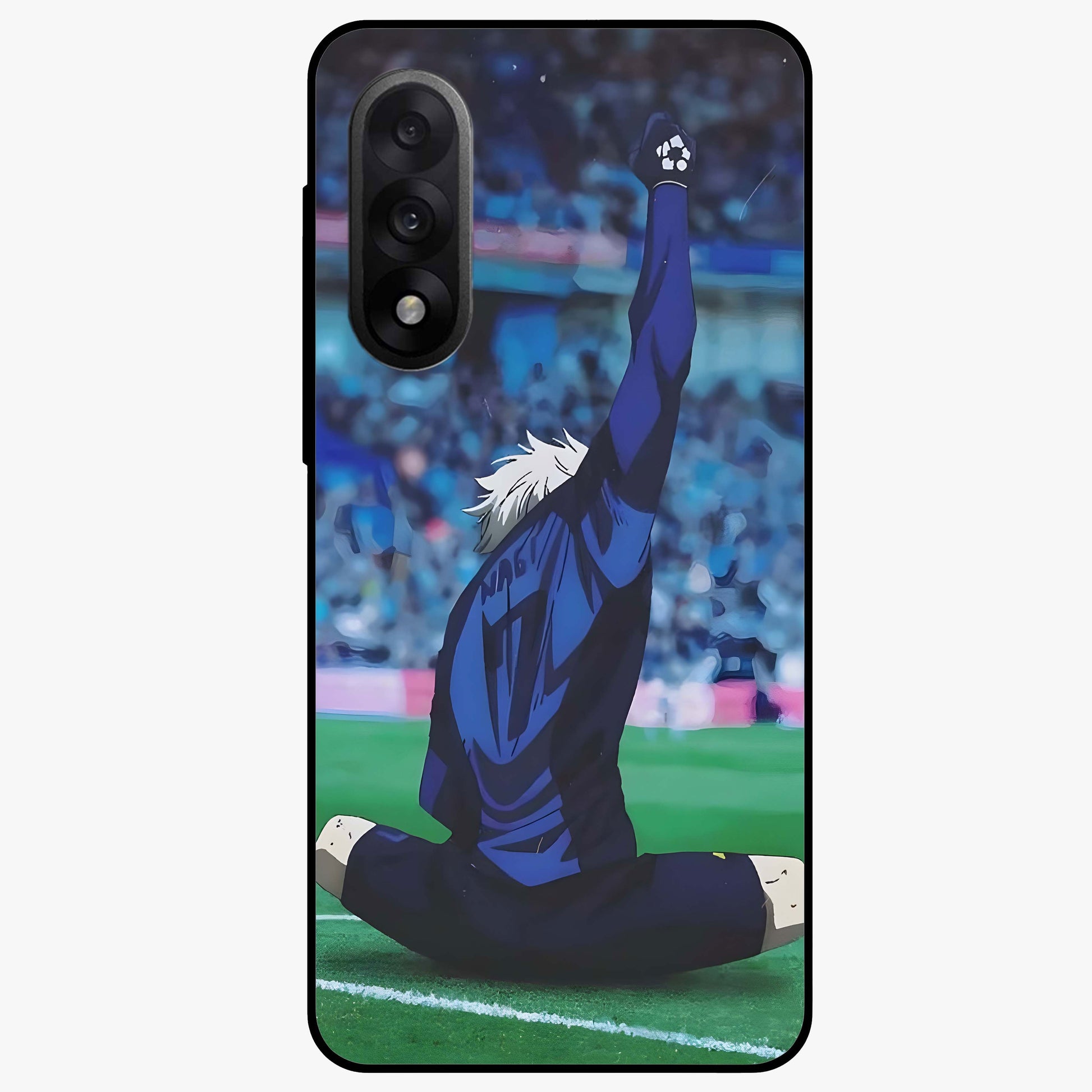 Victory Silence Anthem Glass Case for 1+Nord 5 bold front view featuring powerful motivational themed artwork