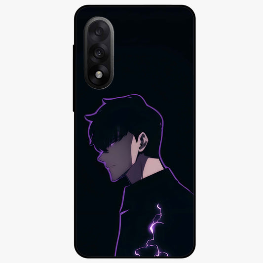 Void Lightning Phantom Glass Case for 1+Nord 5 electrifying front view featuring lightning inspired dark artwork