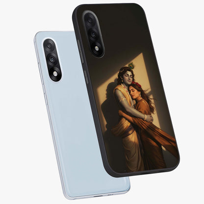 Divine Eternal Love Glass Case for 1+Nord 5 angled mockup showcasing glossy glass finish and graceful detailing