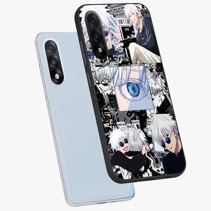 Infinity Sorcerer Chaos Glass Case for 1+Nord 5 captured at a warm angle highlighting dynamic magical energy, gloss, and edge clarity.