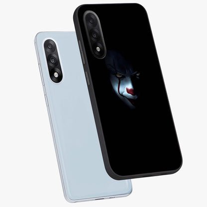 Midnight Madness Smile Glass Case for 1+Nord 5 angled mockup showcasing glossy finish and dramatic detailing