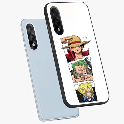 Pirate Trio Resolve Glass Case for 1+Nord 5 angled mockup showcasing glossy finish and dramatic adventurous tones