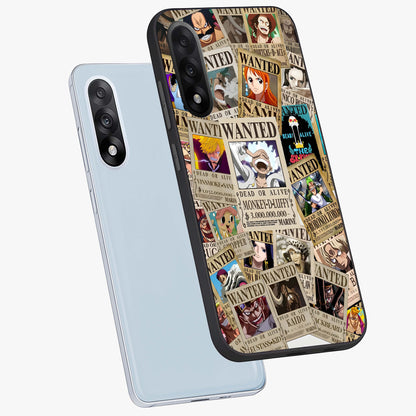 Pirate Wanted Legends Glass Case for 1+Nord 5 angled mockup showcasing glossy glass finish and dramatic vintage tones