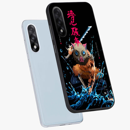 Savage Blade Warrior Glass Case for 1+Nord 5 angled mockup showcasing glossy finish and sharp combat detailing