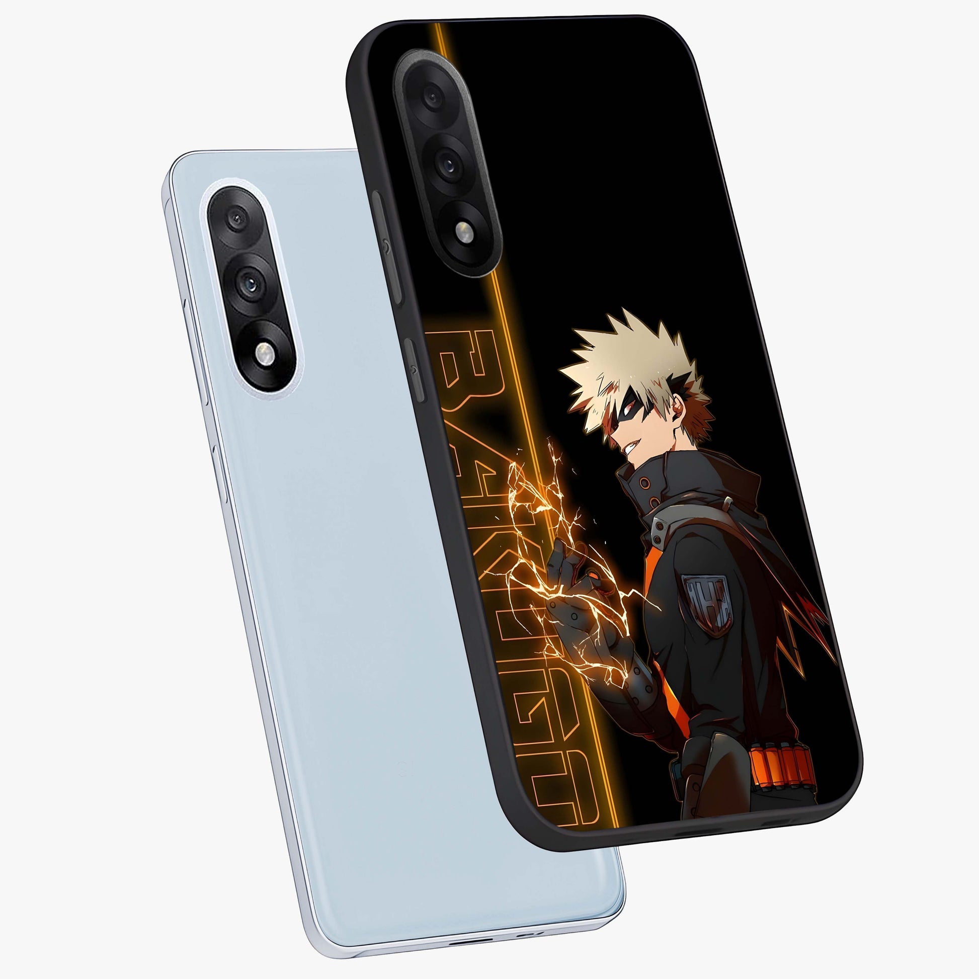 Silent Gang Authority Glass Case for 1+Nord 5 angled mockup showcasing glossy finish and dark urban detailing