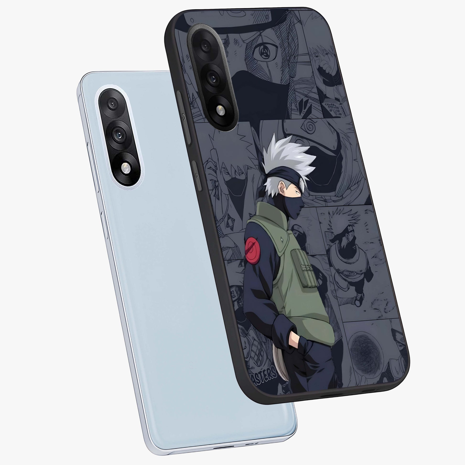 Silent Tactical Master Glass Case for 1+Nord 5 angled mockup showcasing glossy finish and bold combat detailing