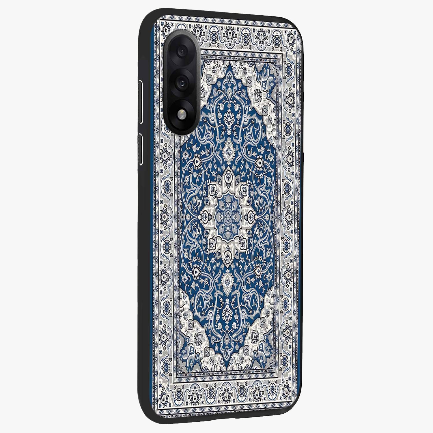 Blue Palace Dream Glass Case for 1+Nord 5 side perspective highlighting intricate palace design and sleek edges