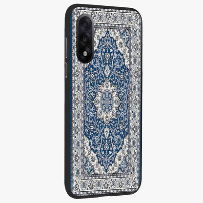 Blue Palace Dream Glass Case for 1+Nord 5 side perspective highlighting intricate palace design and sleek edges