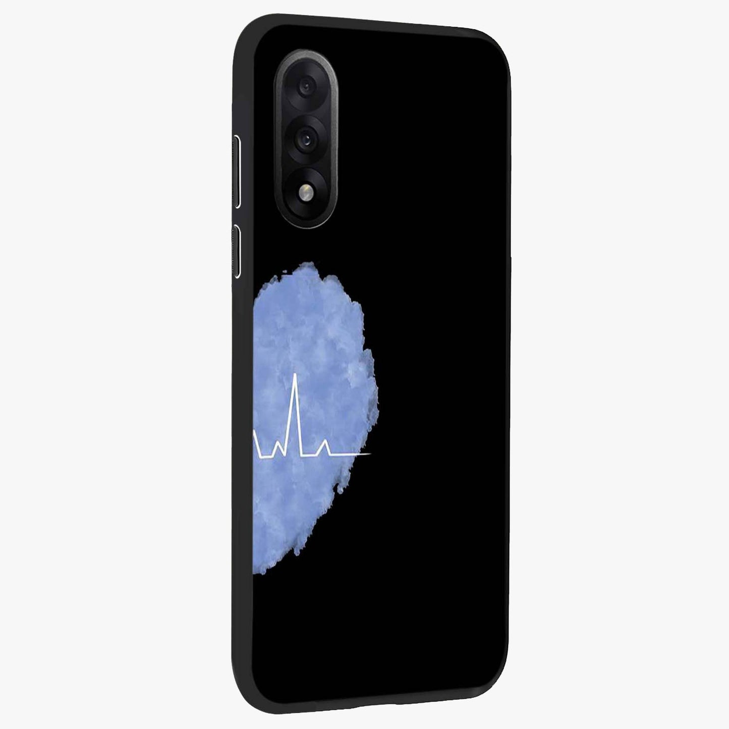 Blue Pulse Bond Glass Case for 1+Nord 5 side perspective highlighting sleek edges and modern blue detailing