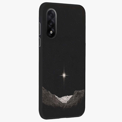 Cosmic Dream Night Glass Case for 1+Nord 5 side perspective highlighting vibrant star detailing and premium build