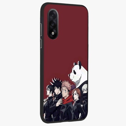 Crimson Crow Judgment Glass Case for 1+Nord 5 side perspective highlighting detailed feather textures and smooth edges