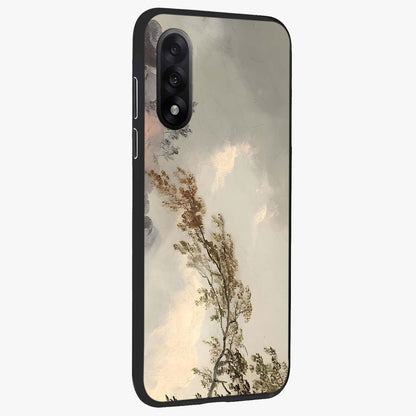 Dreamlike Wind Field Glass Case for 1+Nord 5 side perspective highlighting smooth gradients and premium edge finish