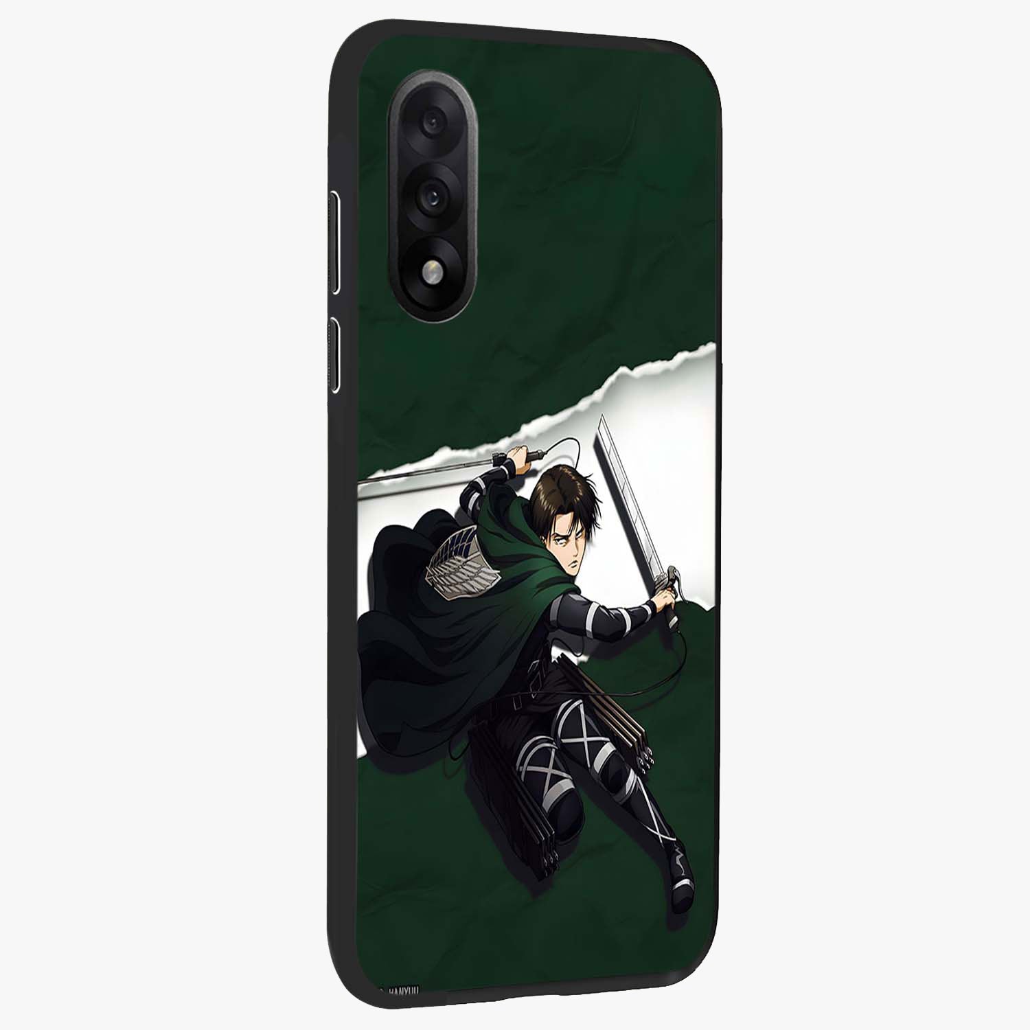 Emerald War Vanguard Glass Case for 1+Nord 5 side perspective highlighting dramatic textures and premium edges
