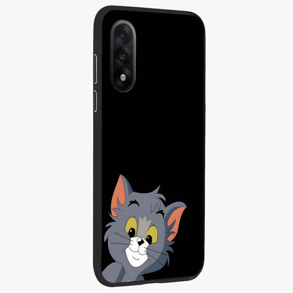 Forever Chasing Love Tom Glass Case for 1+Nord 5 side perspective highlighting expressive illustration and premium edges