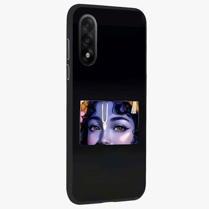 Krishna Divine Embrace Glass Case for 1+Nord 5 side perspective highlighting intricate divine illustration and premium edges