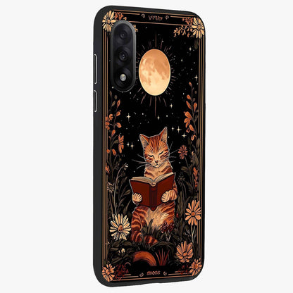 Magical Cat Chronicle Glass Case for 1+Nord 5 side perspective highlighting sleek detailing and smooth premium build