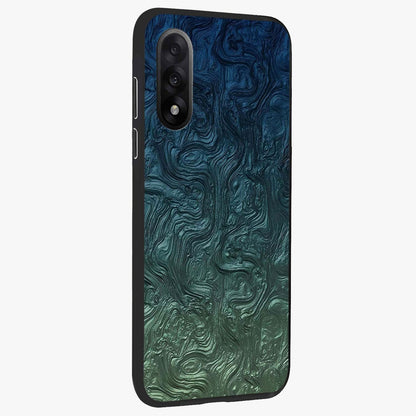 Marble Dream Blur Glass Case for 1+Nord 5 side perspective highlighting refined marble textures and premium edges
