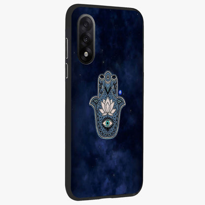 Mystic Calm Shield Glass Case for 1+Nord 5 side perspective highlighting refined textures and premium edge finish