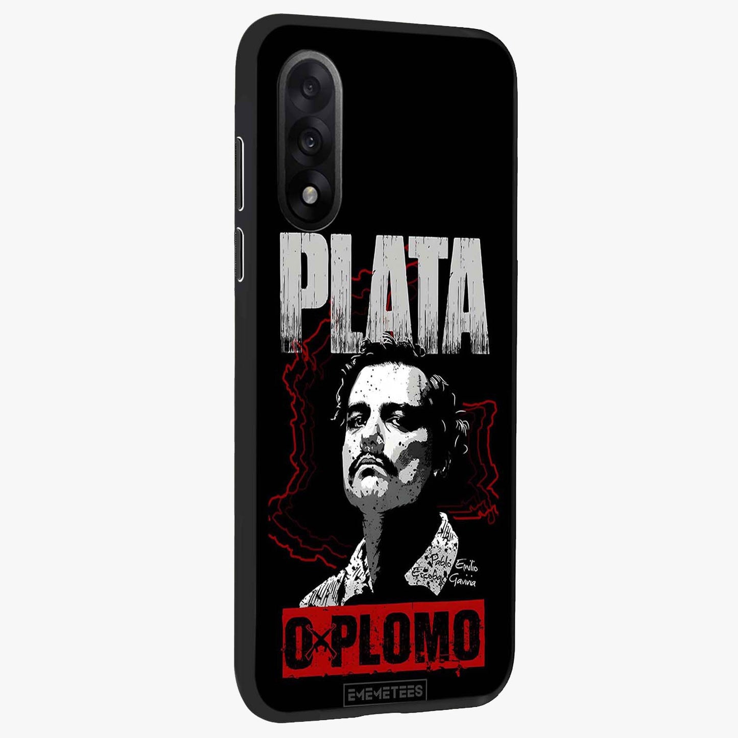 Notorious Crime Empire Glass Case for 1+Nord 5 side perspective highlighting gritty detailing and sleek premium build