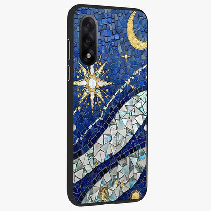 Serene Crane Flight Glass Case for 1+Nord 5 side perspective highlighting delicate feather textures and premium edges