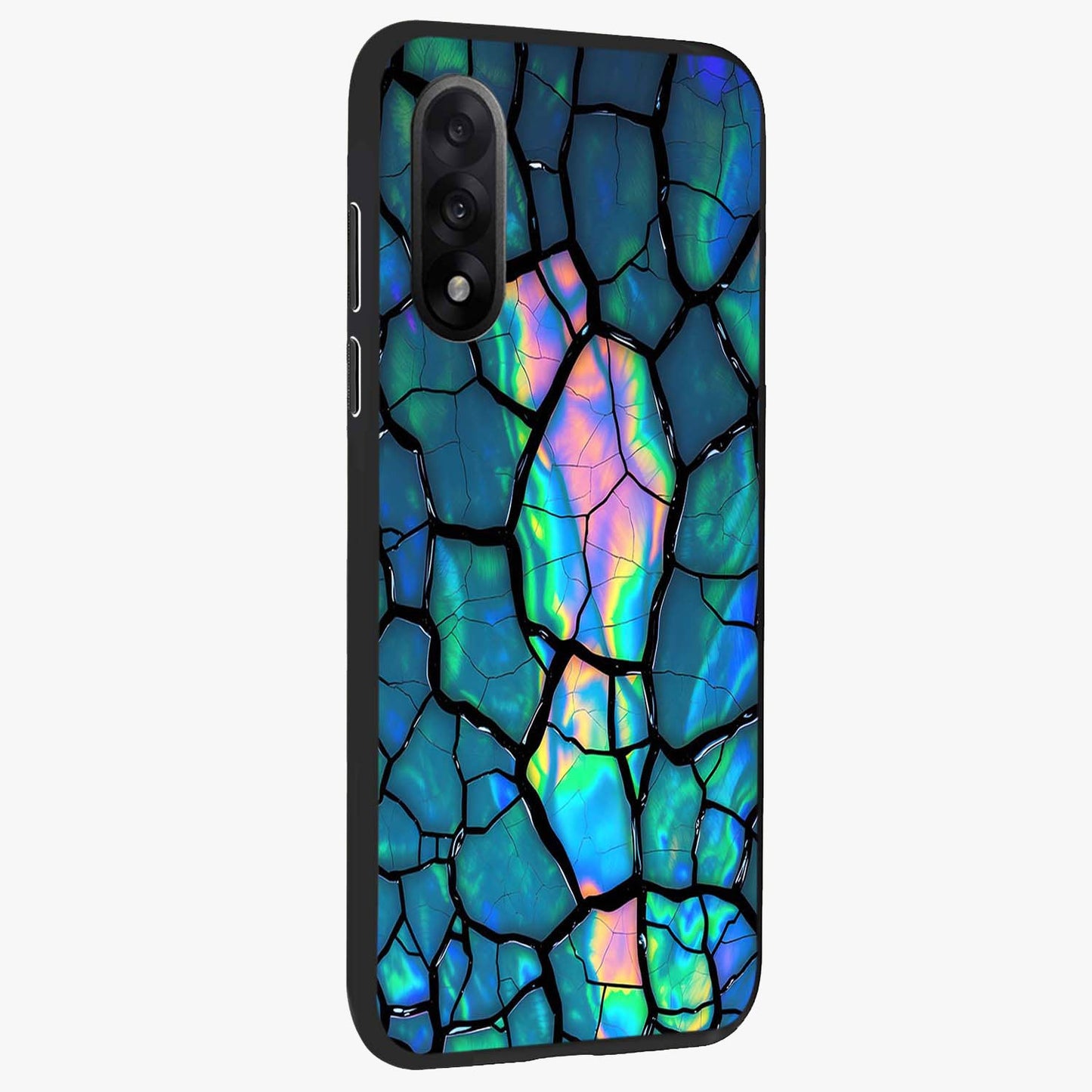 Tropical Wing Vibe Glass Case for 1+Nord 5 side perspective highlighting dynamic textures and sleek premium build