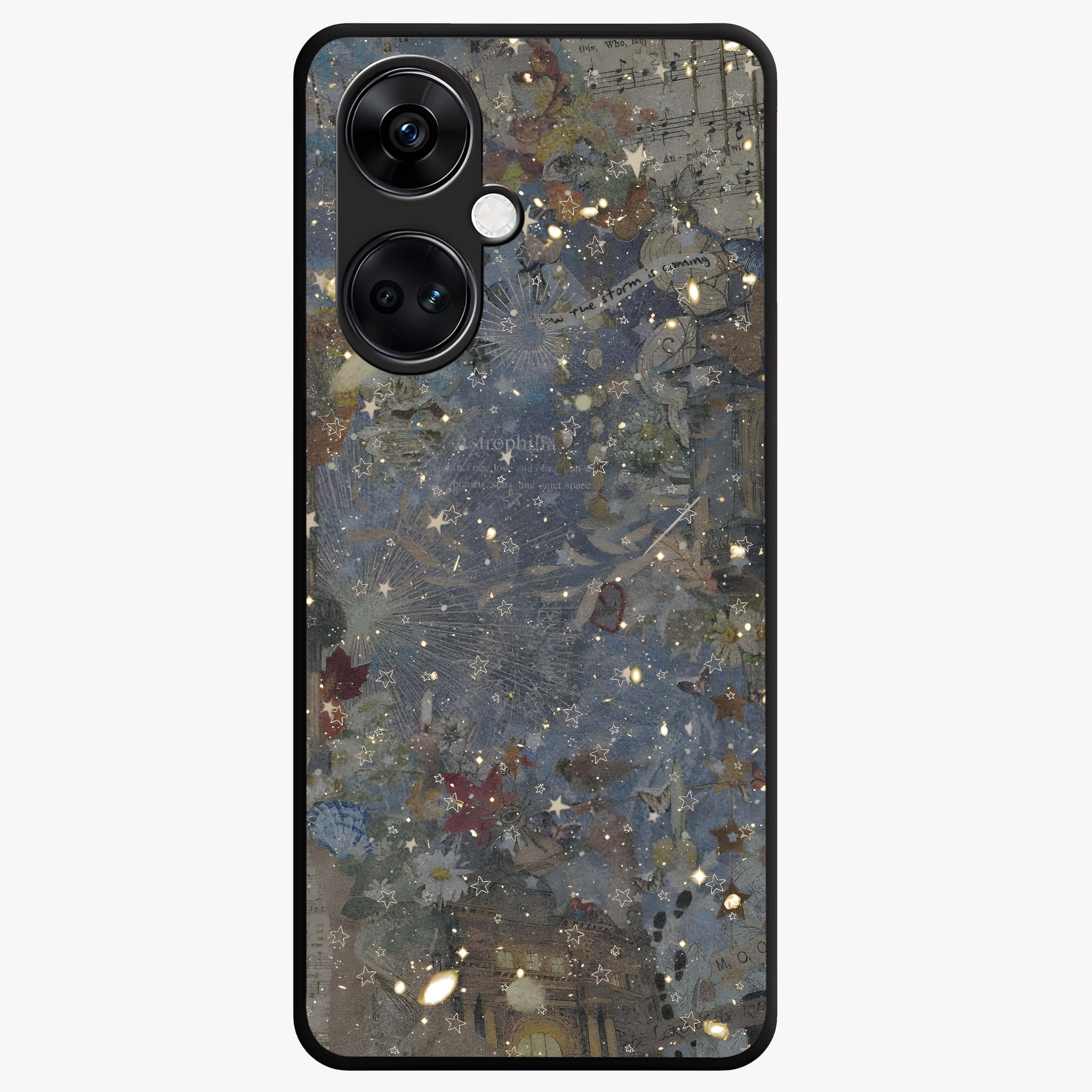 Aesthetic Astrolophia Glass Case for 1+Nord Ce 3 front view featuring celestial astrology inspired artwork