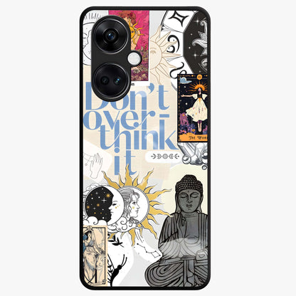 Ethereal Thoughts Glass Case for 1+Nord CE 3 dreamy front view featuring abstract artistic artwork with soft tones