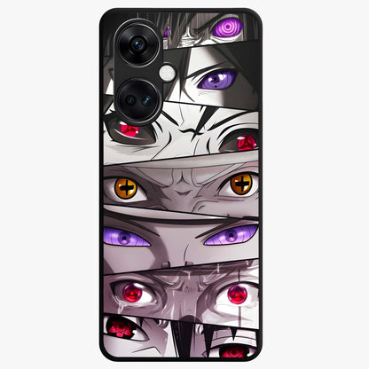 Eyes of Destiny Glass Case for 1+Nord Ce 3 bold front view featuring mystical eye inspired artwork