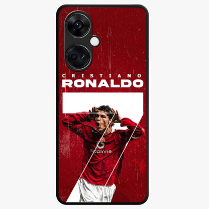 Goal Celebration Legacy Glass Case for 1+Nord CE 3 energetic front view featuring sports inspired celebration artwork