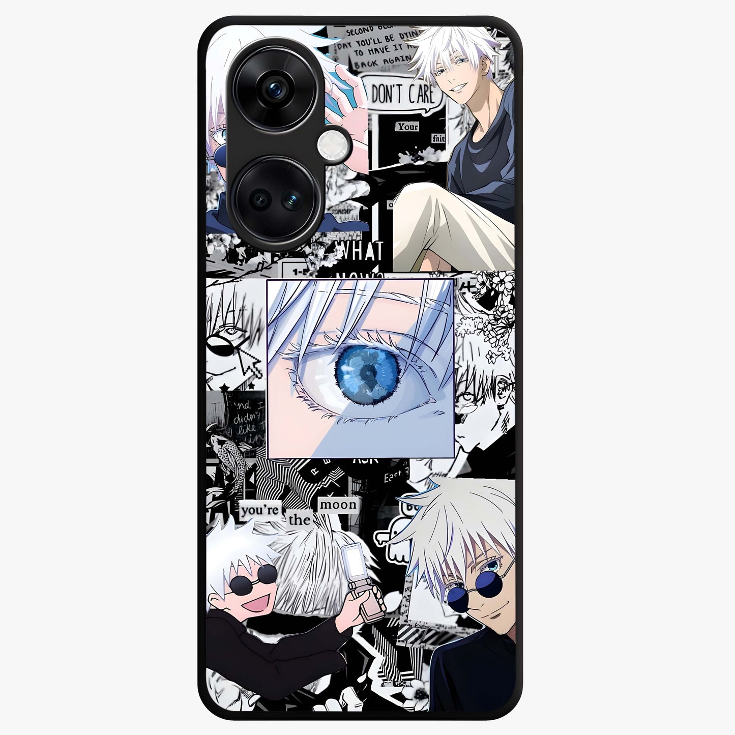 Infinity Sorcerer Chaos Glass Case for 1+Nord CE 3 showing full back design in clean flat view with chaotic sorcerer artwork and glossy glass finish.
