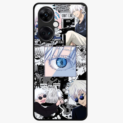Infinity Sorcerer Chaos Glass Case for 1+Nord CE 3 showing full back design in clean flat view with chaotic sorcerer artwork and glossy glass finish.