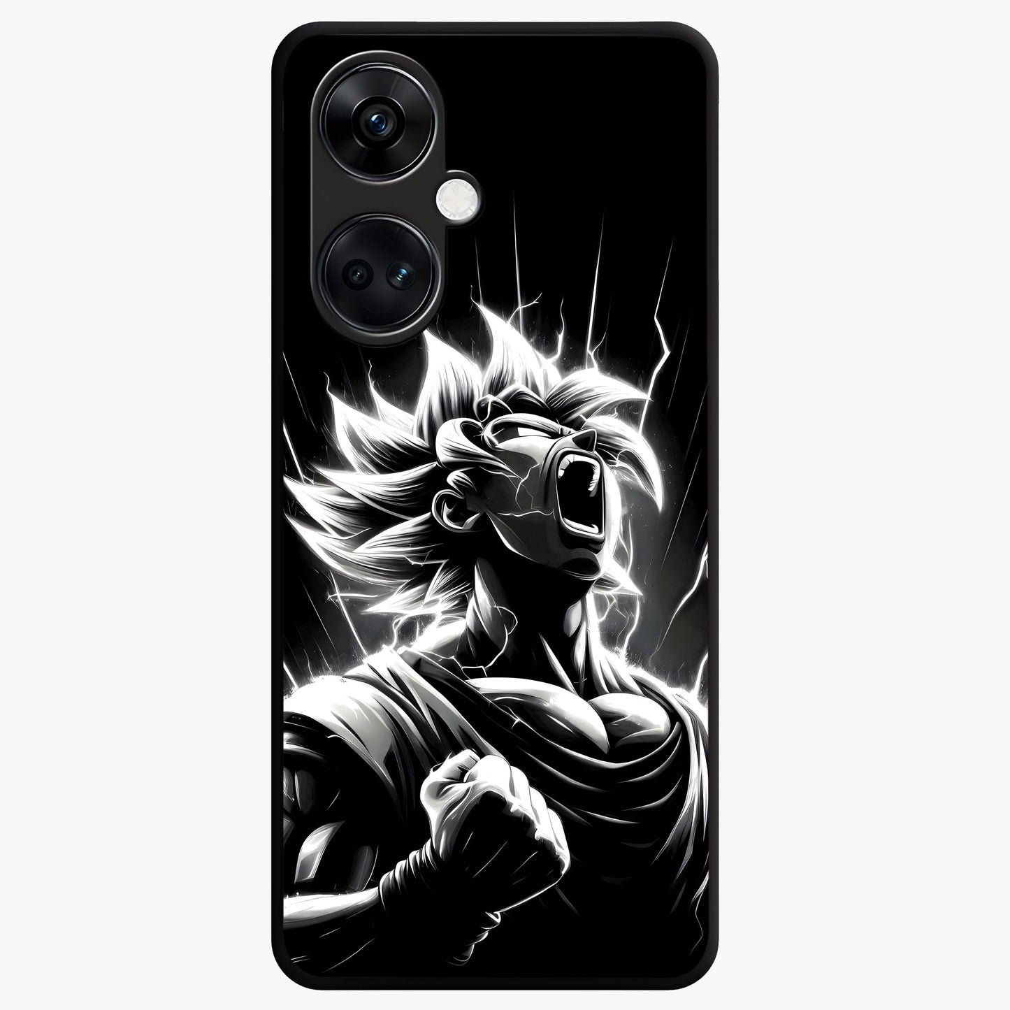 Limitless Power Unleashed Glass Case for 1+Nord CE 3 intense front view featuring bold high energy artwork