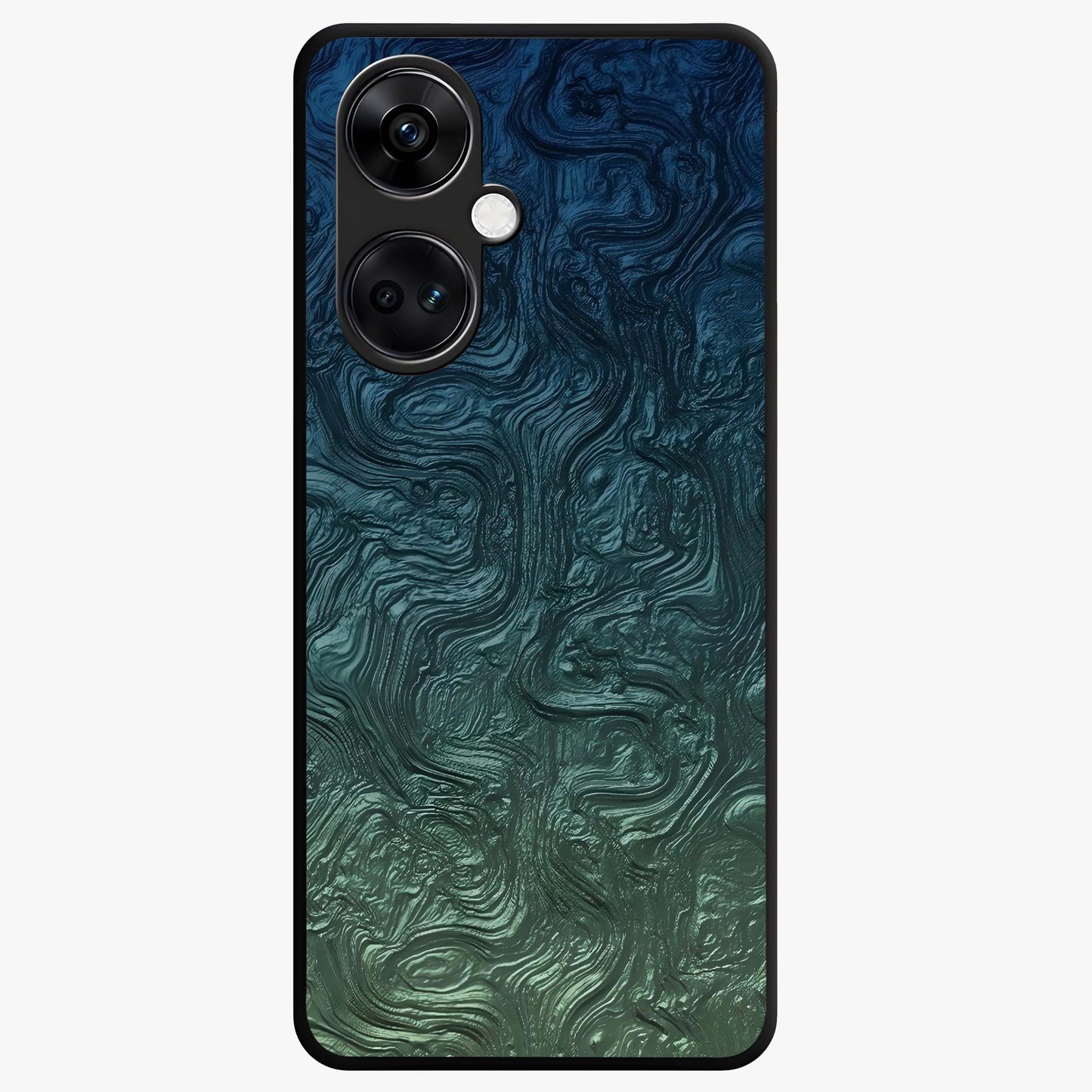 Marble Dream Blur Glass Case for 1+Nord CE 3 elegant front view featuring soft marble texture with dreamy blur effect
